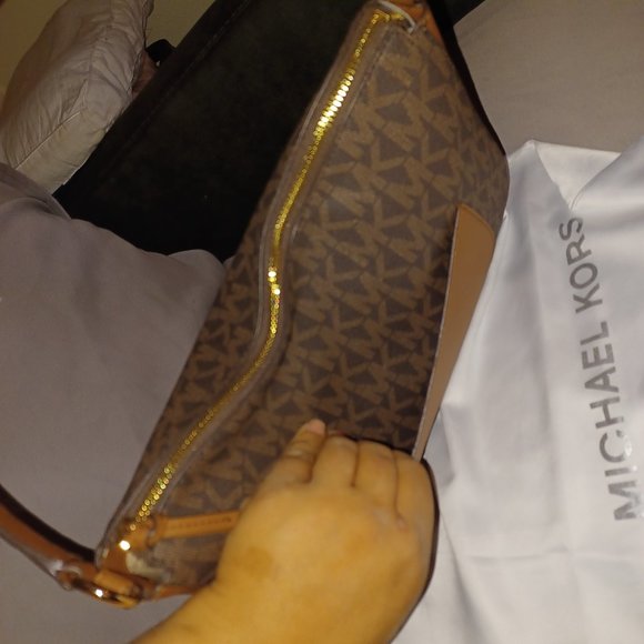 LARGE MICHAEL KORS BROWN SHOULDER BAG - Picture 5 of 8